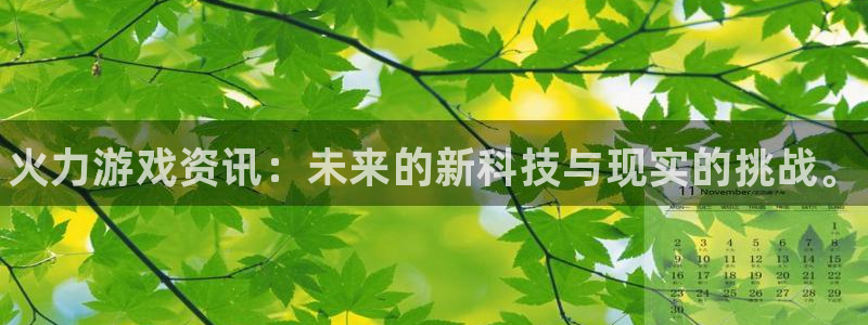 极悦娱乐网页登录入口官网：火力游戏资讯：未来的新科技与现实的