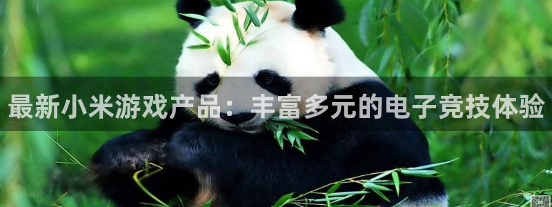 极悦娱乐网址注册：最新小米游戏产品：丰富多元的电子竞技体验